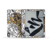 MightySkins Glossy Glitter Skin compatibile con Amazon Kindle Scribe (2022) Full Wrap - Leopardo bronzato | Finitura protettiva lucida con glitte
