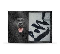 MightySkins Glossy Glitter Skin compatibile con Amazon Kindle Scribe (2022) Full Wrap - Nero Labrador | Finitura protettiva lucida con glitter |
