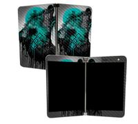MightySkins Skin Carbon Fiber per Microsoft Surface Duo - Sotto La Luna | Protettivo e Durevole