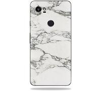MightySkins Skin compatibile con Google Pixel 2 XL (5,5") - Marmo bianco | Custodia protettiva in vinile resistente e unica | Facile da applicare, rimuovere e cambiare stile | Made in