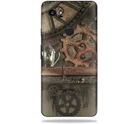 MightySkins Skin compatibile con Google Pixel 2 XL (5,5") - Steam Punk Room | Custodia protettiva in vinile resistente e unica, facile da applicare, rimuovere e cambiare stile. Realizzato in