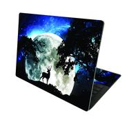 MightySkins Skin compatibile con Microsoft Surface Laptop 4 13.5 - Moonlight Deer | Cover protettiva in vinile resistente e unica | Facile da app