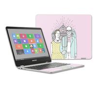 MightySkins Skin compatibile con Samsung Chromebook Plus 12.3"""" (2017 - American Gothic Pop | Cover avvolgente protettiva in vinile, durevole e u