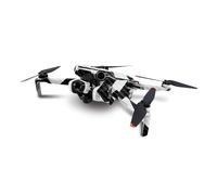 MightySkins - Skin in fibra di carbonio compatibile con DJI Mini 4 Pro, motivo a zigzag nero, finitura protettiva e resistente in fibra di carbonio, facile da applicare