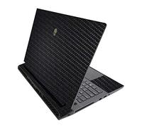 MightySkins - Skin in fibra di carbonio per Alienware M17 R3 (2020) e M17 R4 (2021), elegante | resistente finitura in fibra di carbonio | facile da applicare e cambiare stile | Made in the USA
