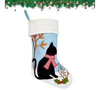 MIGIFTDY Natale Camino Modelli di Cani e Gatti Calze di Natalizie a Maglia Personalizzate Stivali di Babbo Natale da riempire Calze da Appendere Camino Albero di Natale Decorazione (B)