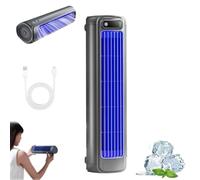 Migilife Cooling Ace, Glosrity Cooling Ace Condizionatore d'aria portatile, Ventilatore a torre portatile da tavolo, Raffreddamento rapido con controllo a 3 velocità (upgrade-gray)