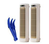 Migilife Cooling Ace Sherum Coldeez Libiyi Imwing Glosrity Olygee Cooling Ace Usb Ricaricabile Ventole di Raffreddamento per Camere Desktop Ventilatore a Torre Portatile con Tre Velocità (Grigio Beige