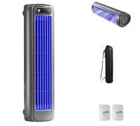 Migilife Cooling Ace, Sherum/Graddi/Yifare/Libiyi/Pubyfun Cooling, Rapid Cooling 13°C, Plug-In/Charging 3 Speeds Adjustable, Air Circulation, No Drilling for Bedroom, Office, Kitchen(Dark gray,Plug in
