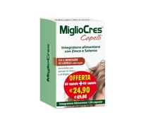 MiglioCres, Integratore Alimentare, Capelli e Unghie, 120 Capsule | Con Zinco e