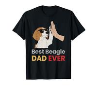 Miglior Beagle Dad Ever High Five, Festa del papà Amante dei Cani Maglietta