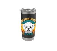 Miglior Bichon Frise Mamma Mai Retro Bicchiere termico in acciaio inox doppia parete