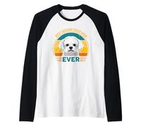 Miglior Bichon Frise Mamma Mai Retro Maglia con Maniche Raglan