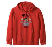 Miglior Blu Alato Teal Mom Ever Anatra con Cuori Felpa con Cappuccio