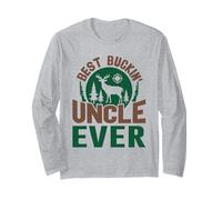 Miglior Buckin' Uncle Ever Cacciatore di Caccia ai Cervi Maglia a Manica