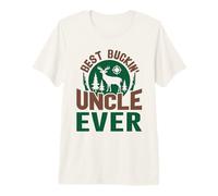Miglior Buckin' Uncle Ever Cacciatore di Caccia ai Cervi Maglietta Premium