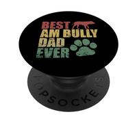 Miglior cane da compagnia AM Bully Dad Ever Bulldog PopSockets PopGrip Adesivo