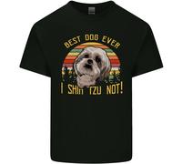 Miglior Cane Mai I Shih Tzu Non Divertente Maglietta Bambini