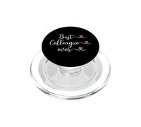 Miglior collega d'oro mai tipografia con un cuore PopSockets PopGrip per MagSafe