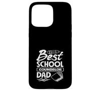 Miglior consigliere scolastico papà apprezzamento opere d'arte Custodia per iPhone 15 Pro Max