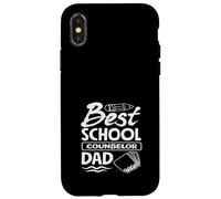 Miglior consigliere scolastico papà apprezzamento opere d'arte Custodia per iPhone X/XS