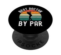 Miglior dottore par divertente medico golf umorismo retrò PopSockets PopGrip Adesivo