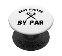 Miglior dottore par divertente medico golf umorismo scherzo PopSockets PopGrip Adesivo