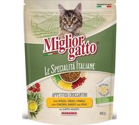 MIGLIOR GATTO 12 CONFEZIONI - SPECIALITA ITALIANE APPETITORI CROCCANTINI POLLO