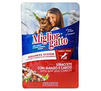 MIGLIOR GATTO Set 24 MIGLIOR GATTO Busta 100 gr Umido Manzo e carote Straccetti