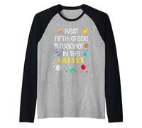 Miglior insegnante di quinta elementare nella galassia per il ritorno a scuola Maglia con Maniche Raglan