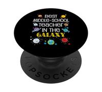 Miglior insegnante di scuola media nella galassia Back To School Gear PopSockets PopGrip Adesivo