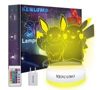 Miglior lampada da comodino LED Pikachu Natale per bambini con telecomando
