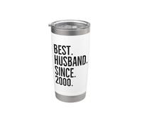 Miglior marito dal 2000 Epic Couple Wedding Anniversary Bicchiere termico in acciaio inox doppia parete