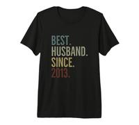 Miglior Marito dal 2013 Epic Couple Wedding Anniversary Maglietta Premium