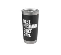 Miglior marito dal 2019 Epic Couple Wedding Anniversary Bicchiere termico in acciaio inox doppia parete