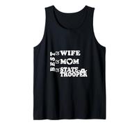 Miglior Moglie, Mamma e Poliziotto statale Forze dell'ordine opere d'Arte Canotta