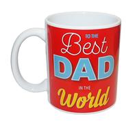 Miglior Padre Del Mondo Mug Rossa Con Colorato Lettere di Padre Giorno Regalo