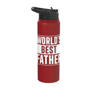 Miglior padre del mondo Stainless Steel Insulated Water Bottle