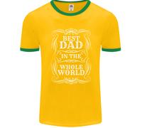 Miglior Papà Del Mondo Maglietta Ringer Uomo FotL