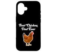 Miglior papà di pollo di sempre - Rhode Island Red Chicken Custodia per iPhone 16