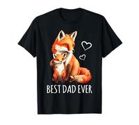 miglior papà regalo compleanno figlia figlio volpe volpi Maglietta