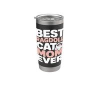 Miglior Ragdoll Cat Mom Ever Ragdoll Amante Gatto Bicchiere termico in acciaio inox doppia parete