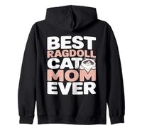 Miglior Ragdoll Cat Mom Ever Ragdoll Amante Gatto Felpa con Cappuccio
