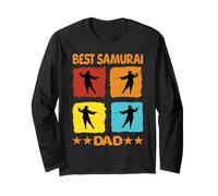 Miglior Samurai papà Samurai Ninja Giapponese Guerrieri Giapponesi Maglia a Manica