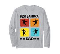 Miglior Samurai papà Samurai Ninja Giapponese Guerrieri Giapponesi Maglia a Manica