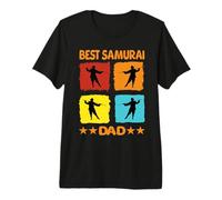 Miglior Samurai papà Samurai Ninja Giapponese Guerrieri Giapponesi Maglietta Premium