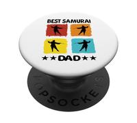 Miglior Samurai Papà Samurai Ninja Giapponese Guerrieri Giapponesi PopSockets PopGrip Adesivo
