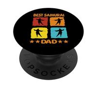 Miglior Samurai Papà Samurai Ninja Giapponese Guerrieri Giapponesi PopSockets PopGrip Adesivo
