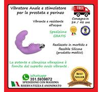 Miglior Stimolatore Prostata Perineo Vibratore Anale Dildo ANALLERGICO Maschile