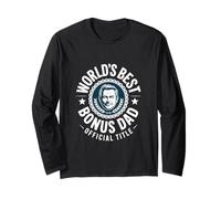 Miglior titolo ufficiale World's Best Bonus Dad - Cool Man Dad Father' Maglia a Manica